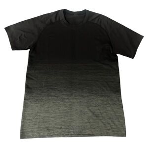 Lululemon Metal Vent Tech Shirt Mens XL Crew Neck Ombre Black Gray Extra Large